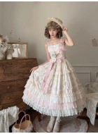 Miss Point Lamb's Flower Basket Tiered JSK(Reservation/3 Colours/Full Payment Without Shipping)